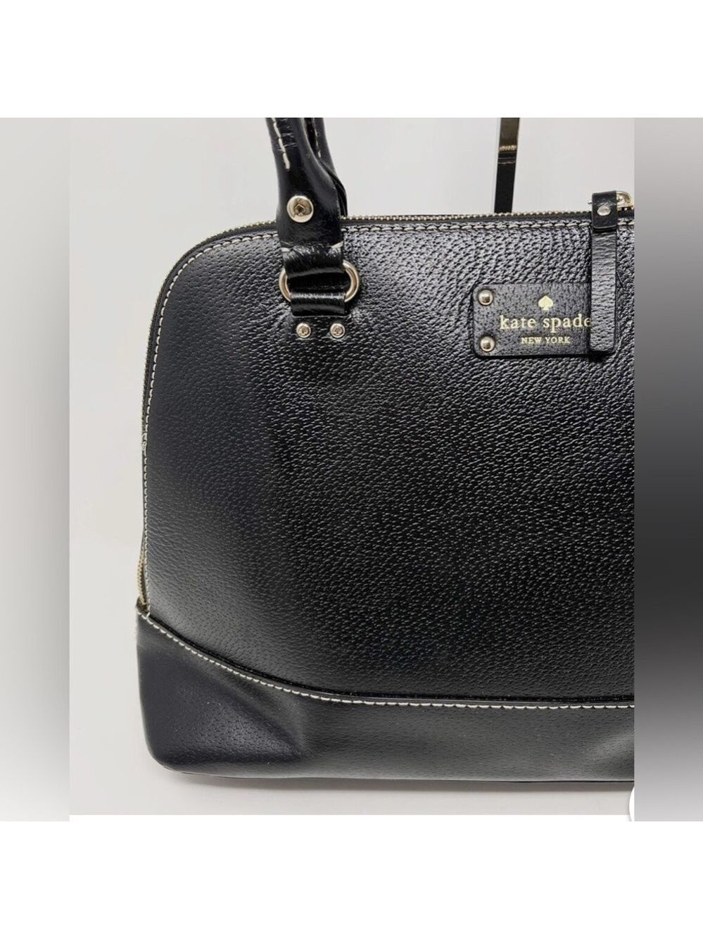 Kate Spade Authentic NY Wellesley Black Leather Shoulder Bag excellent condition - Picture 5 of 14